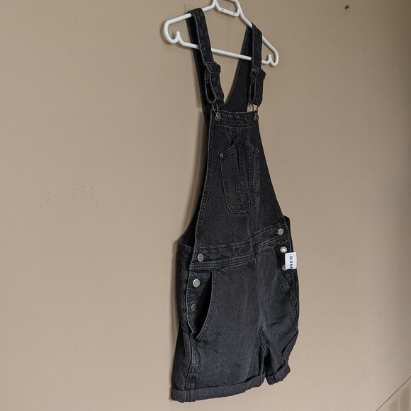 Old Navy Slouchy Straight Non-Stretch Jean Short Overalls - Picture 5 of 16